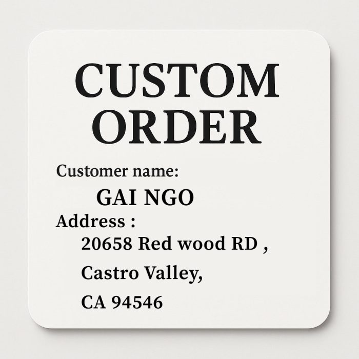 Custom Order Gai Ngo